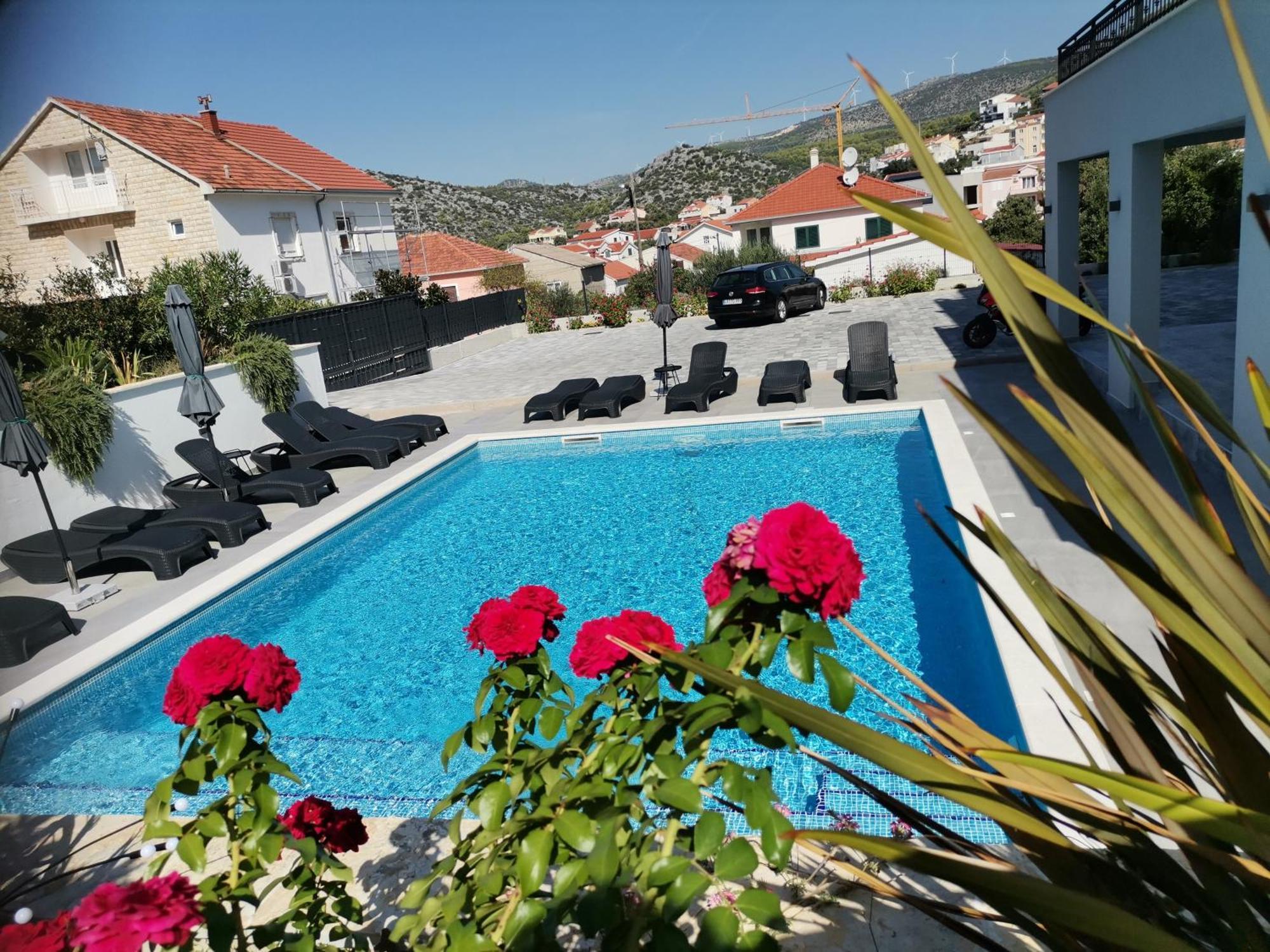 Villa Barbara & Zoran With Heated Swimming Pool Seget Vranjica Eksteriør bilde